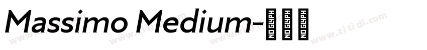 Massimo Medium字体转换